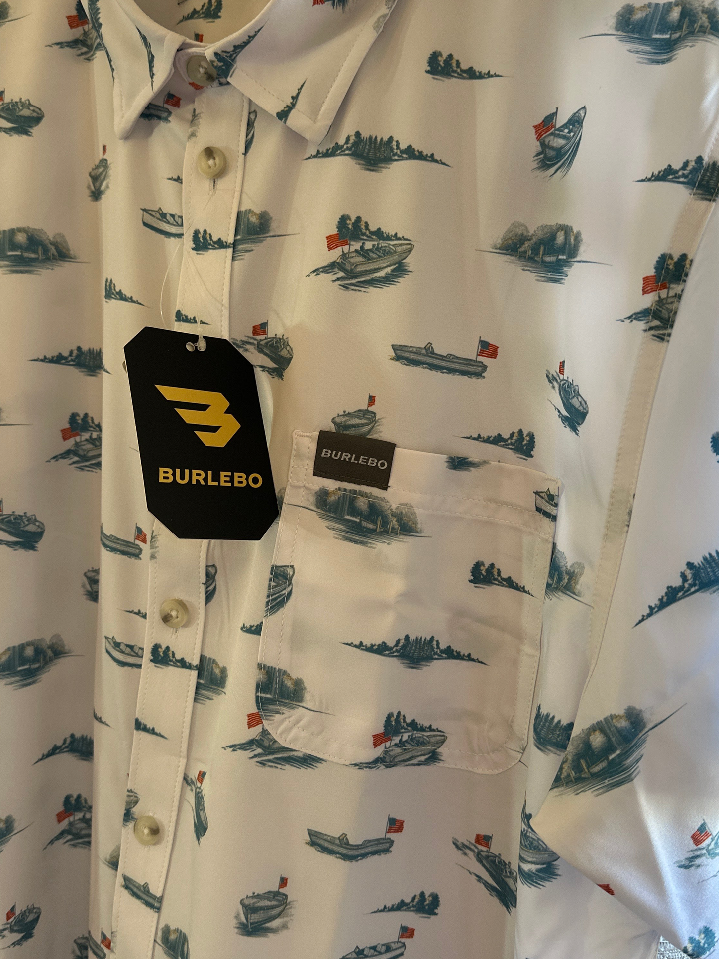 Burlebo | Performance Button Up | Lake Weekend