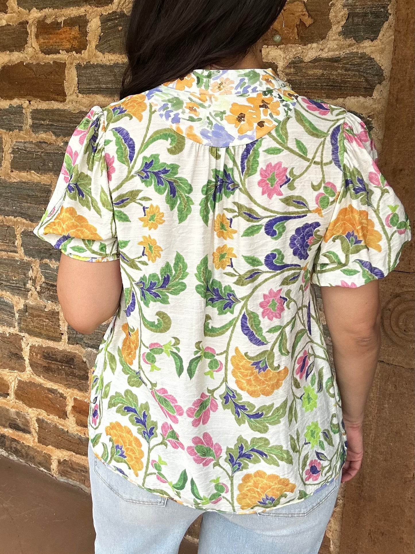 Maritza Short Sleeve Top | Green