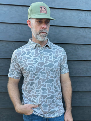 Burlebo | Performance Polo | Classic Deer Camo