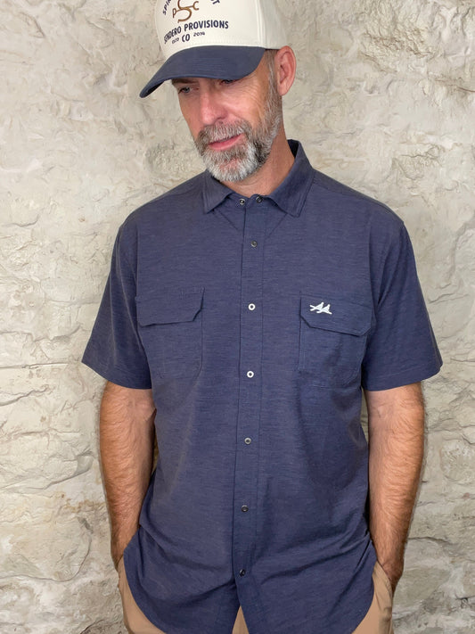 Two Dove Outdoors | The Rio Short Sleeve | The Comal - Navy