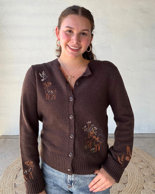 Deep in the Woods Cardigan | Chocolate