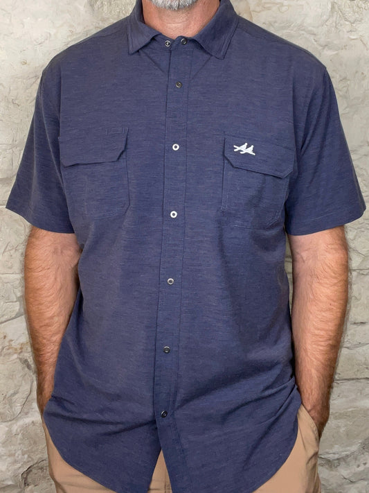 Two Dove Outdoors | The Rio Short Sleeve | The Comal - Navy