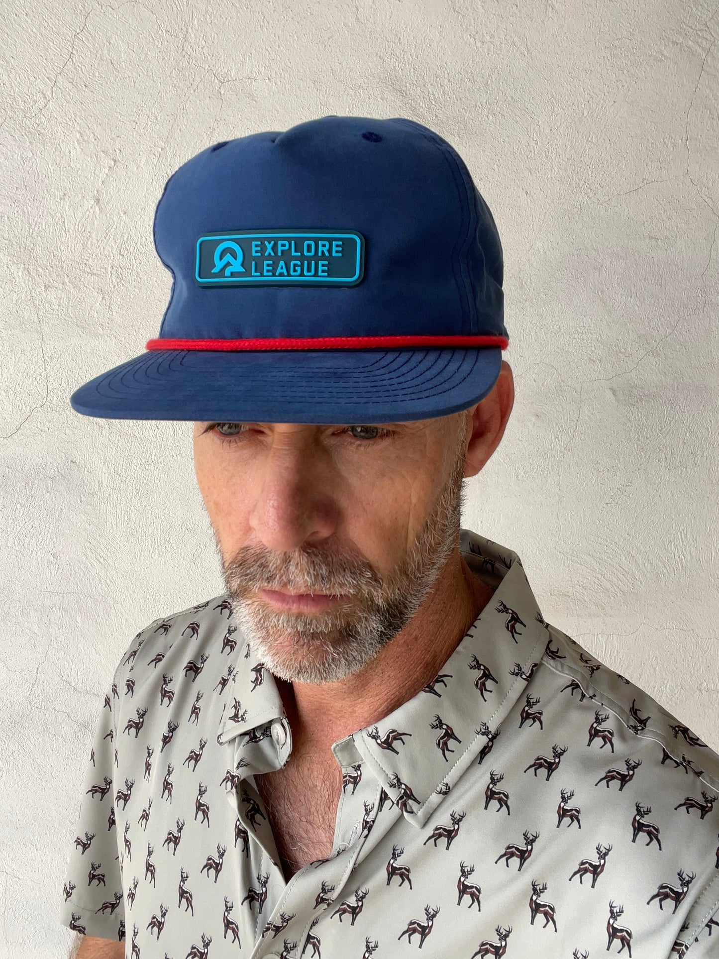 Explore League | Blue Red Cap 256 | Blue PVC Patch