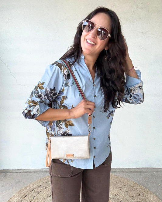 Marissa Top | Chambray + Florals