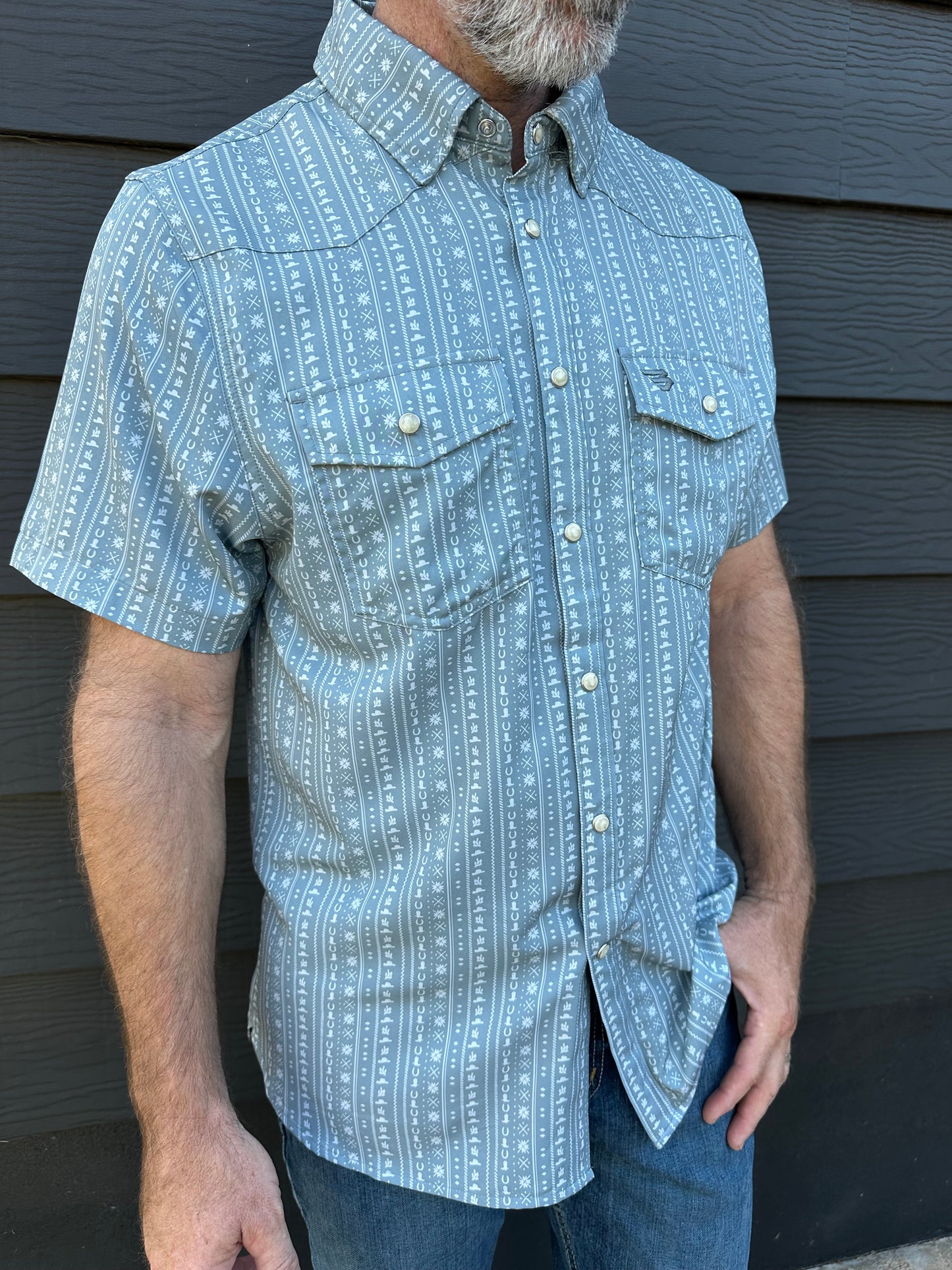 Burlebo | Performance Western Shirt | Ranch Sage