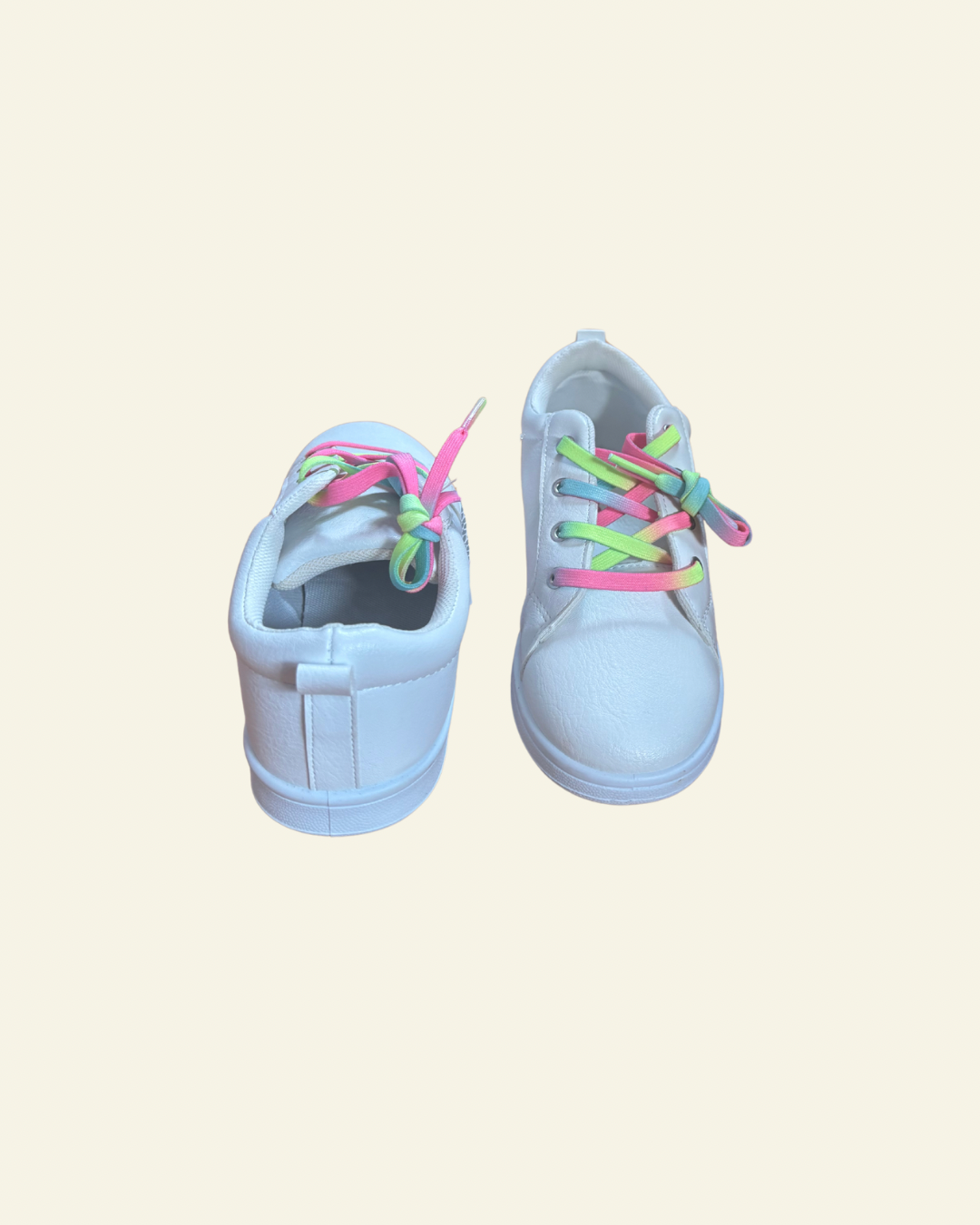 Rainbow Girls Sneaker | White