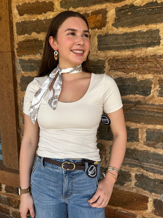Butter Soft Tee | White Pearl