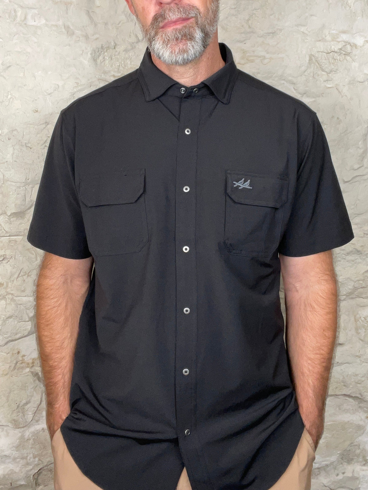 Two Dove Outdoors | The Rio Short Sleeve | Permian -  Black