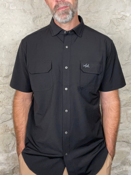 Two Dove Outdoors | The Rio Short Sleeve | Permian -  Black