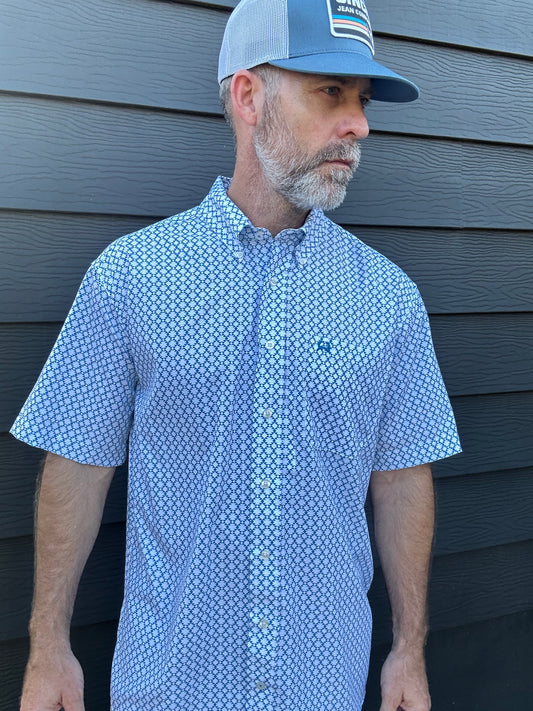 Cinch ArenaFlex Short Sleeve| Abstract BLue