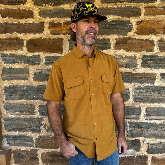 Two Dove Outdoors | The Rio Short Sleeve | The Crocket - Camel