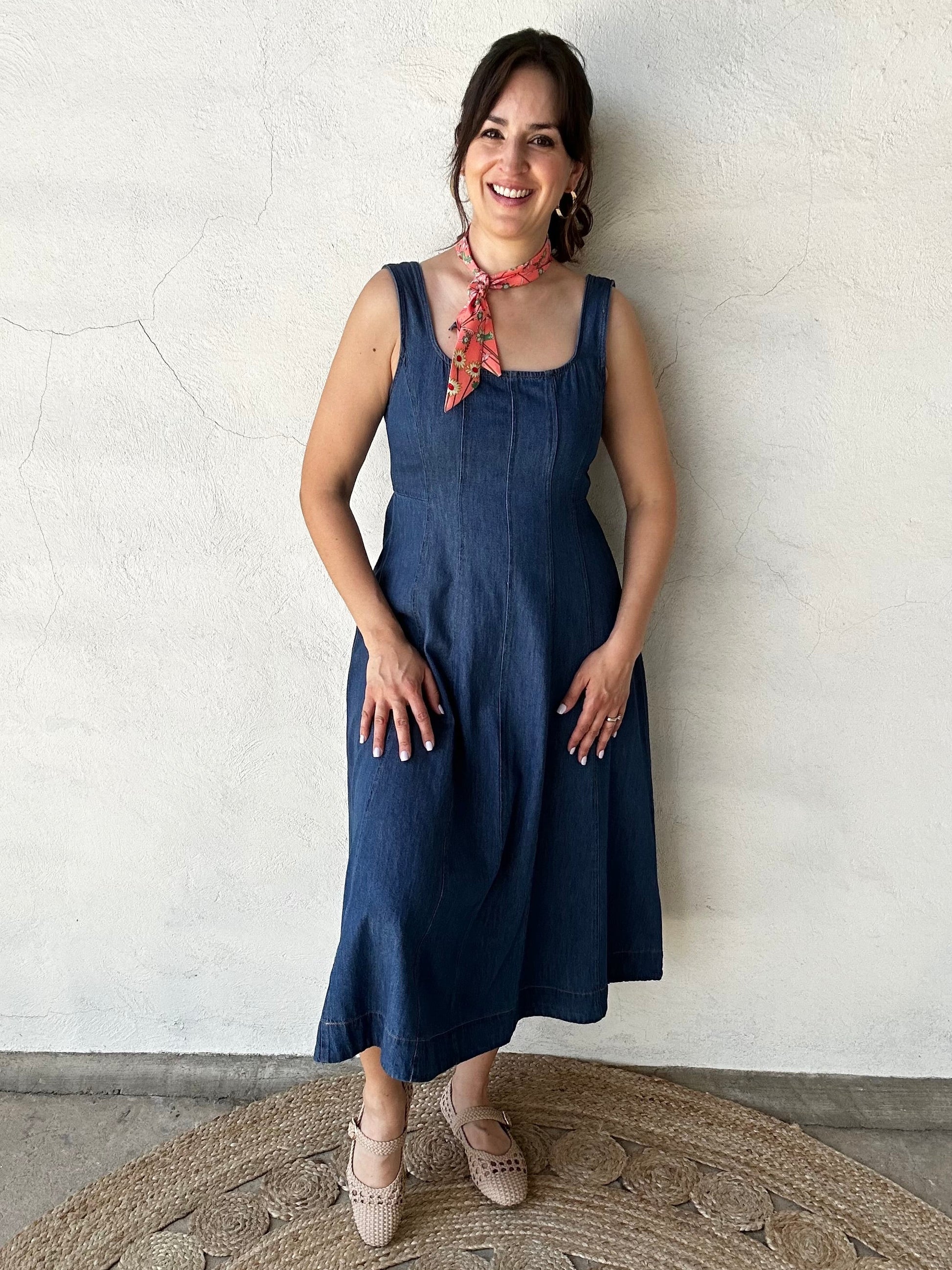 All Aboard Midi Dress | Denim