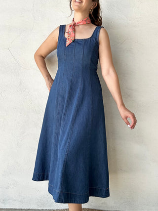 All Aboard Midi Dress | Denim