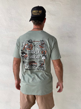 Sendero | Triple Threat Tee | Laguna