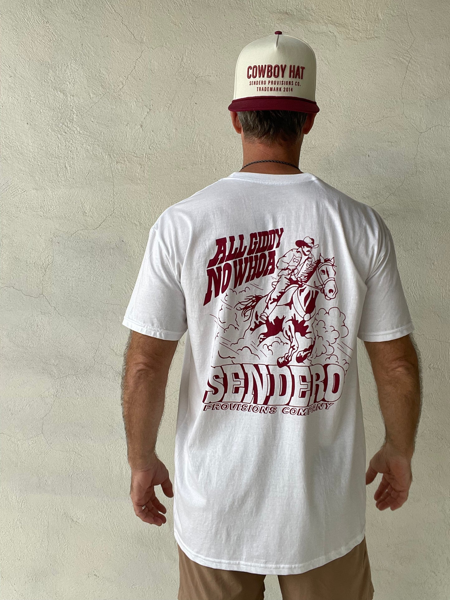 Sendero | All Giddy No Whoa Tee | Vintage White