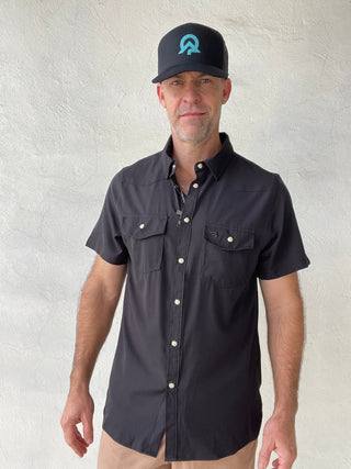 Burlebo | Performance Western Shirt | Black