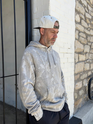 Burlebo | Vintage Washed Fleece Hoodie | Drifter Camo