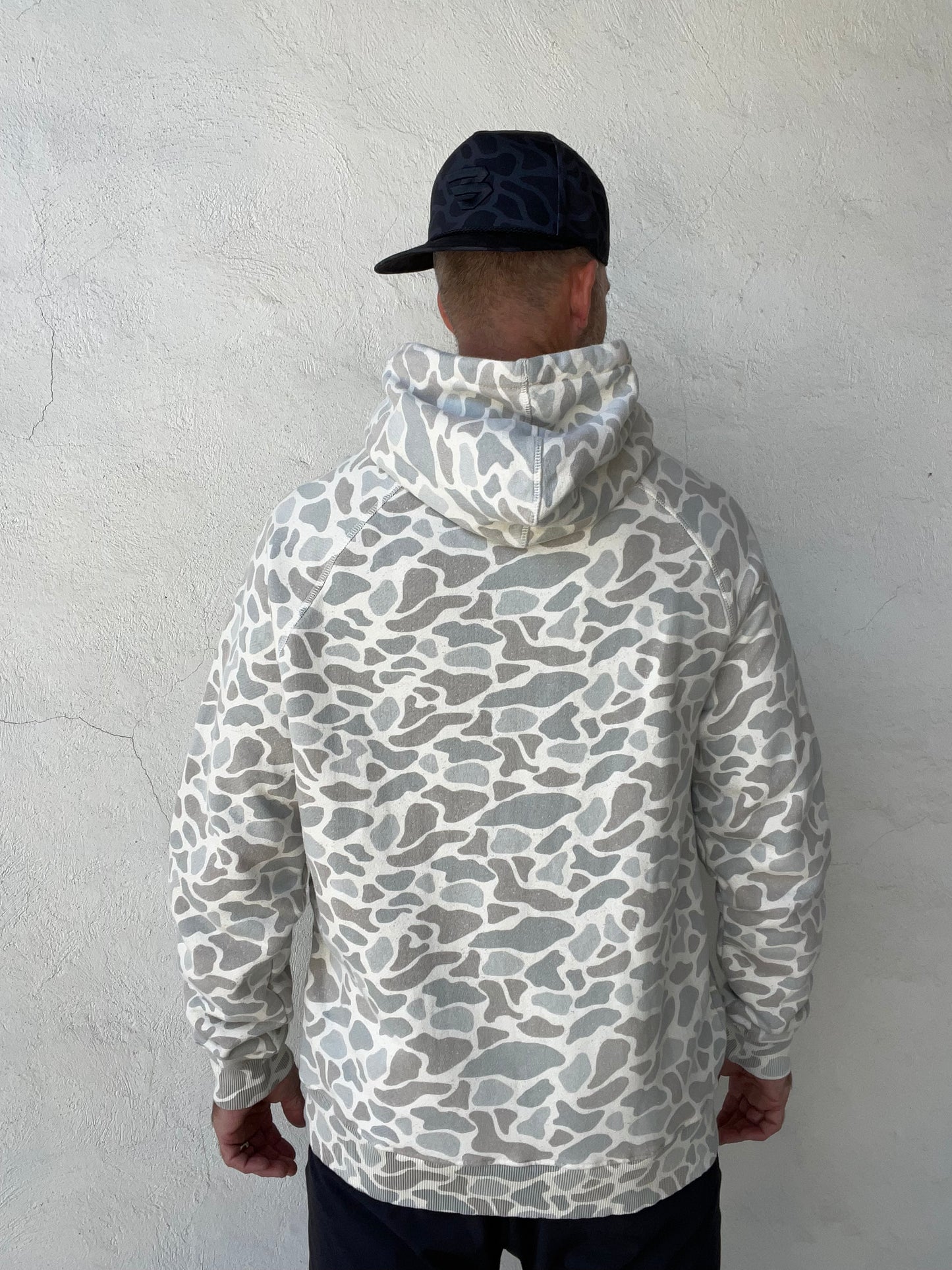 Burlebo | Vintage Washed Fleece Hoodie | Classic Deer Camo
