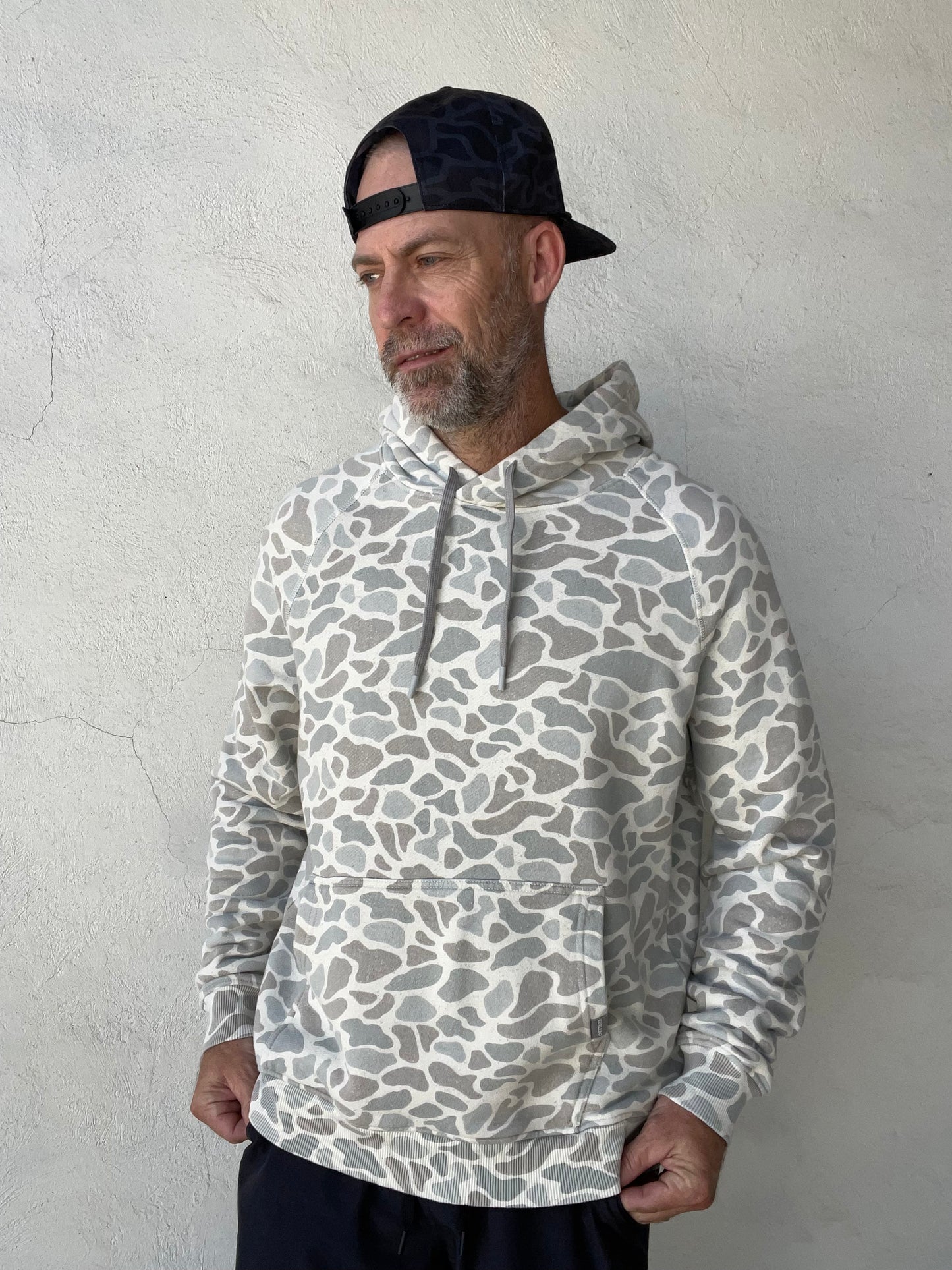 Burlebo | Vintage Washed Fleece Hoodie | Classic Deer Camo