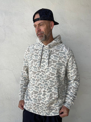 Burlebo | Vintage Washed Fleece Hoodie | Classic Deer Camo