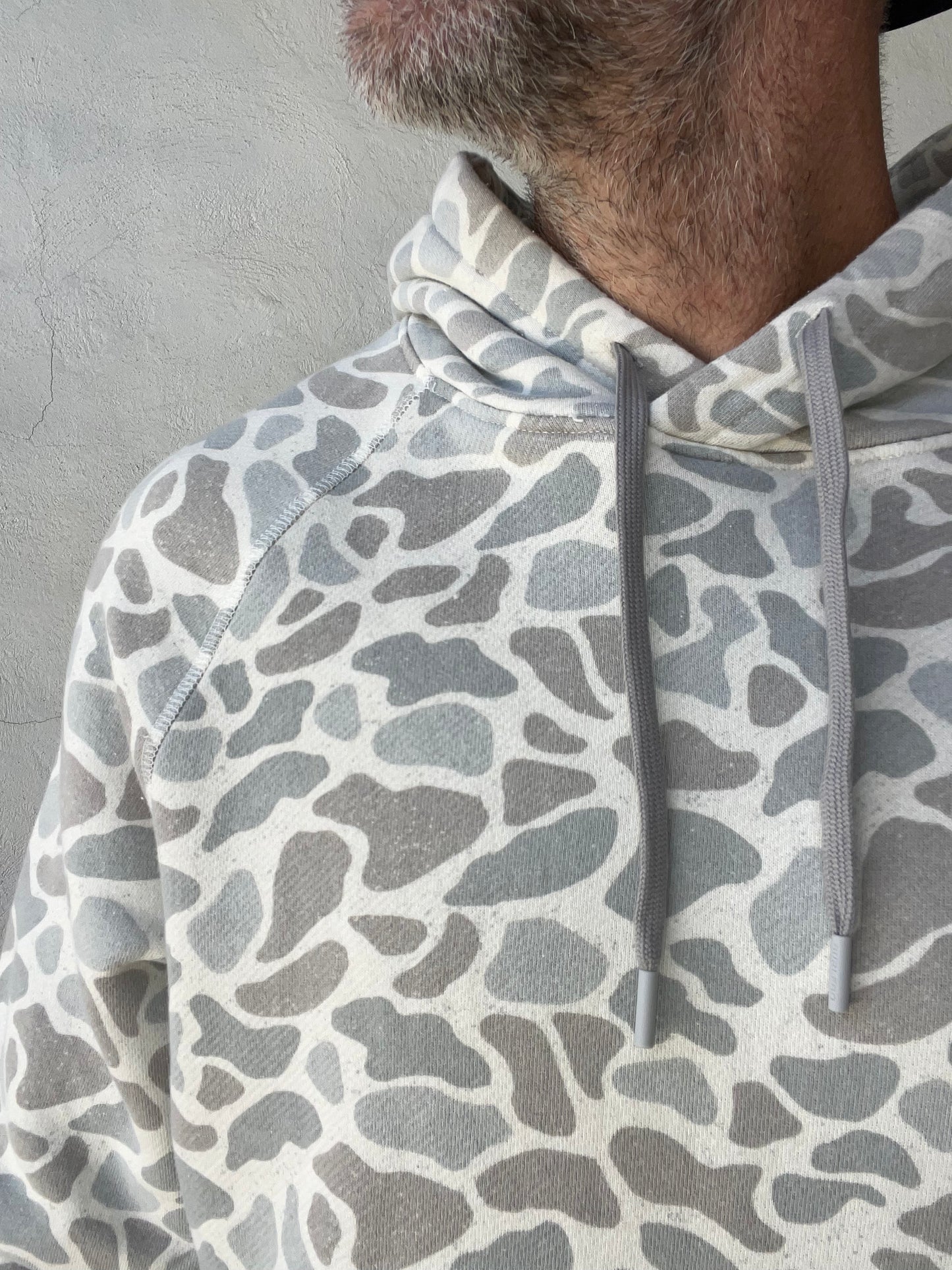 Burlebo | Vintage Washed Fleece Hoodie | Classic Deer Camo