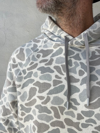 Burlebo | Vintage Washed Fleece Hoodie | Classic Deer Camo