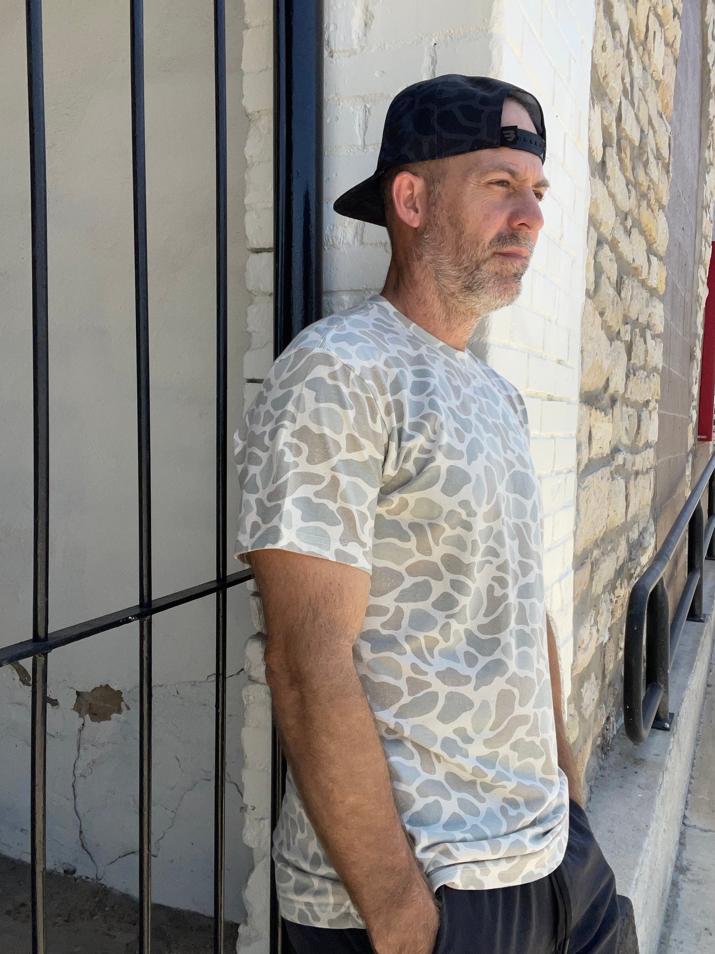Burlebo | Vintage Washed Tee | Classic Deer Camo