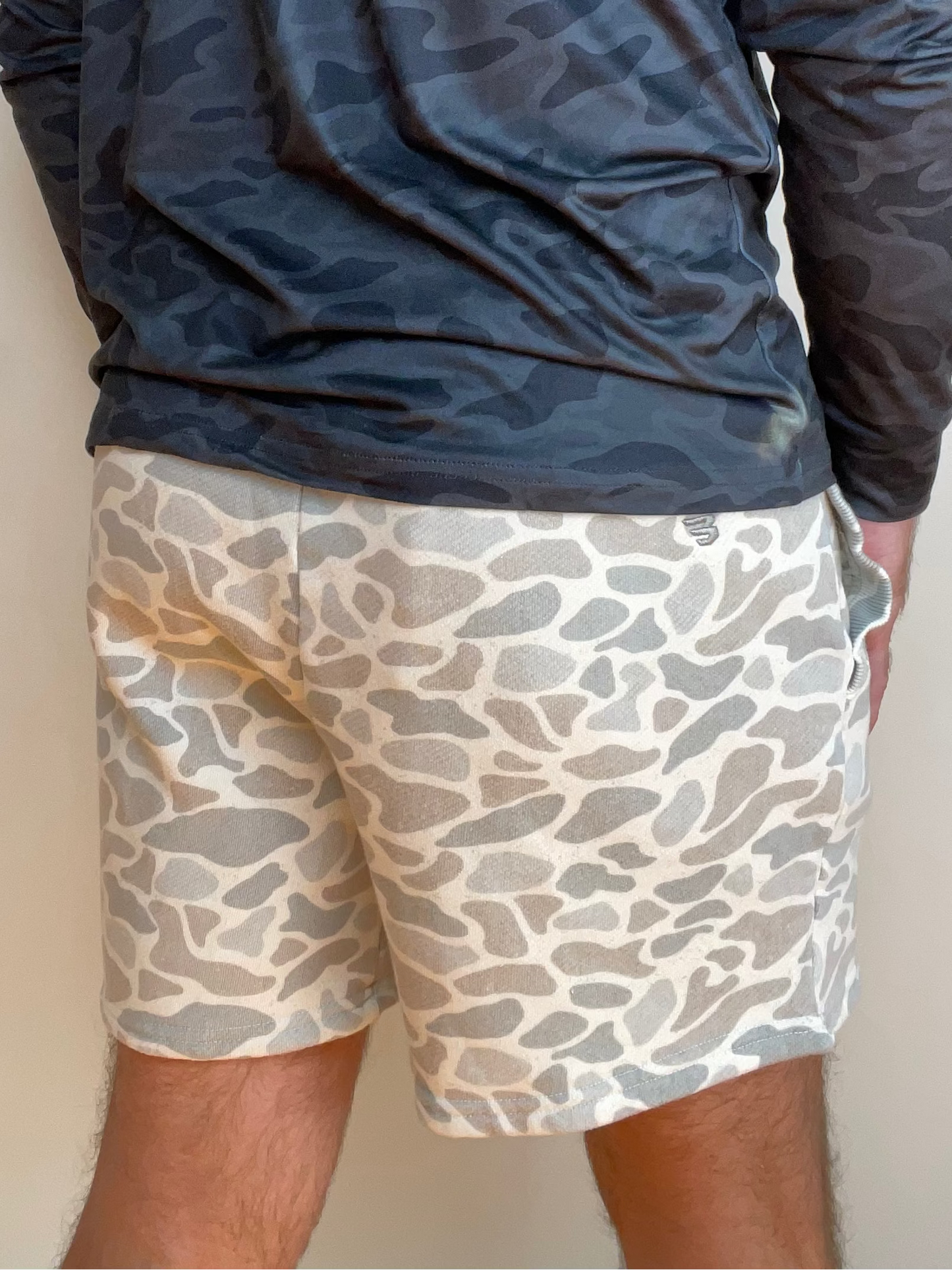 Burlebo | Vintage Washed Shorts | Classic Deer Camo