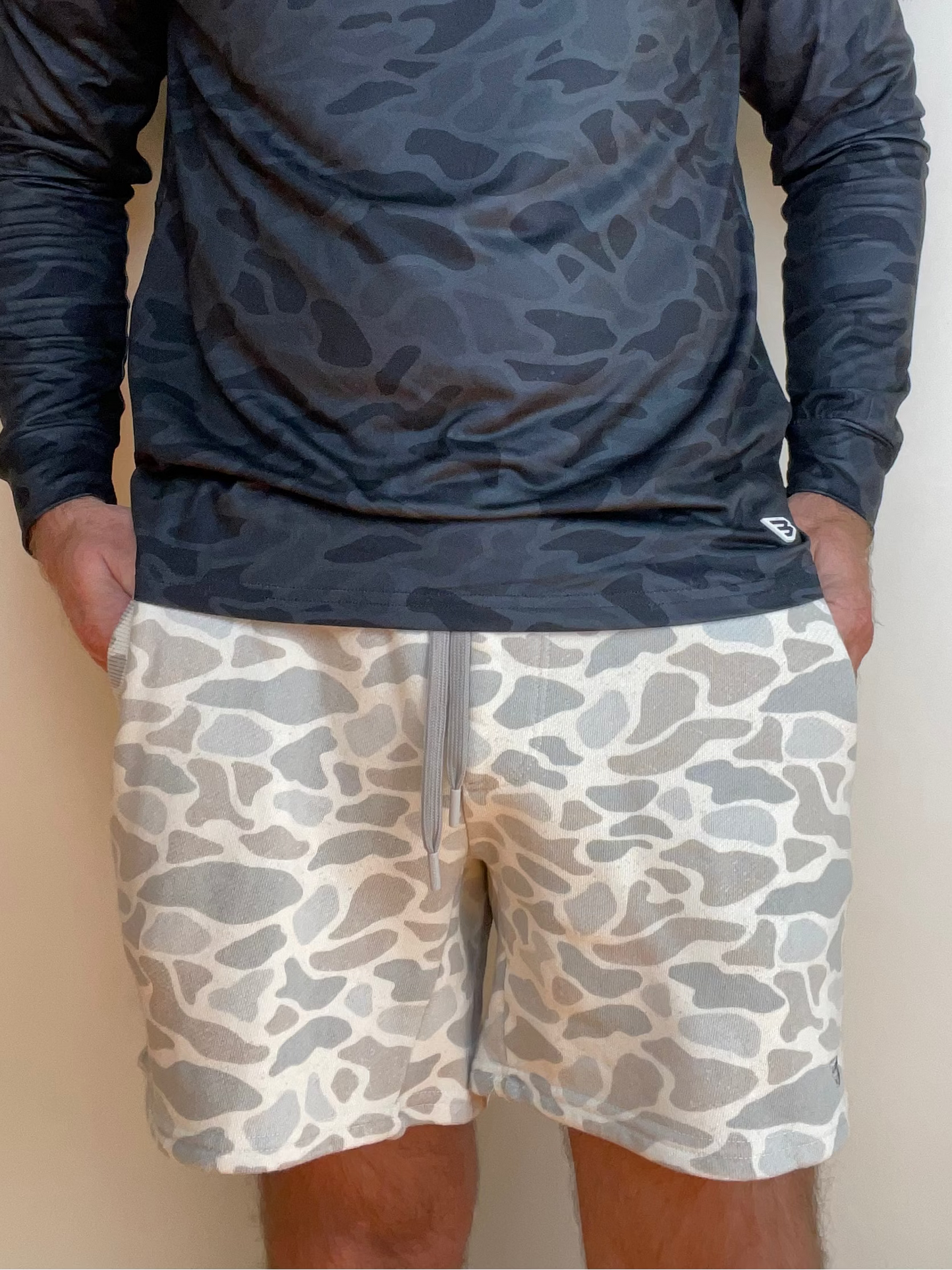 Burlebo | Vintage Washed Shorts | Classic Deer Camo