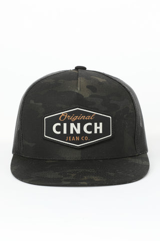 Cinch | Mens Cap | Black Camo w/ Logo