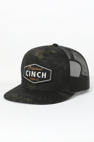 Cinch | Mens Cap | Black Camo w/ Logo