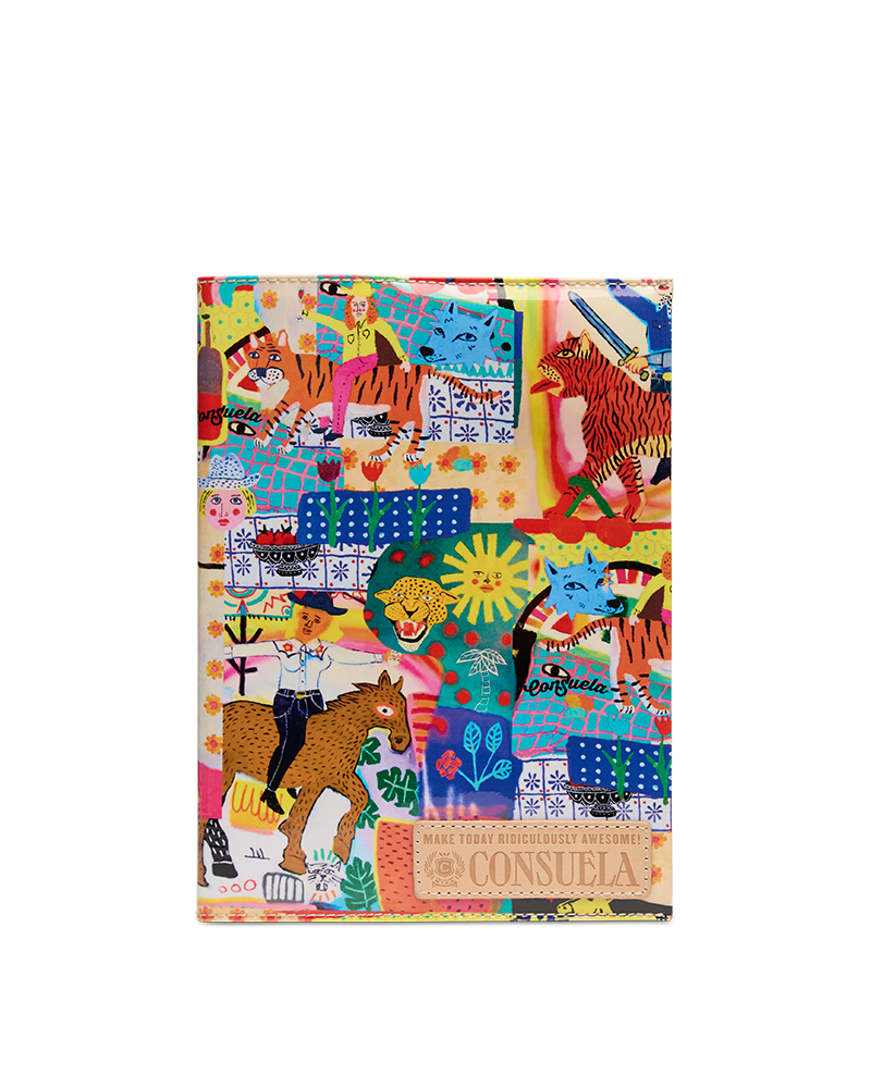 Colorful book cover with animal illustrations and text on a white background