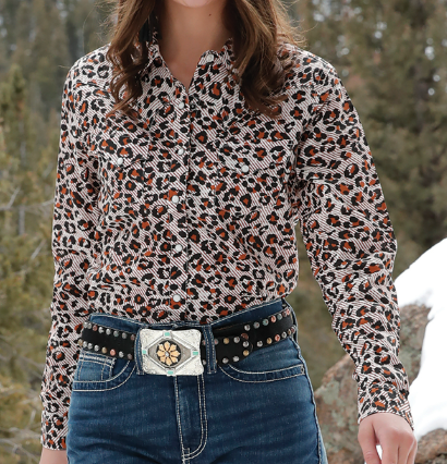 Women's Cinch Long Sleeve| Animal Print