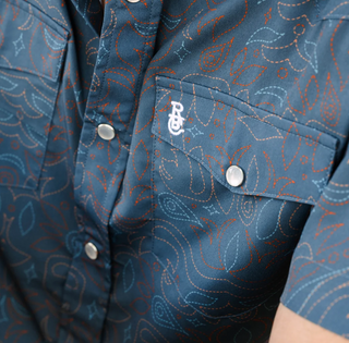 Raised by Coyotes Cowboy Threads Pearl Snap