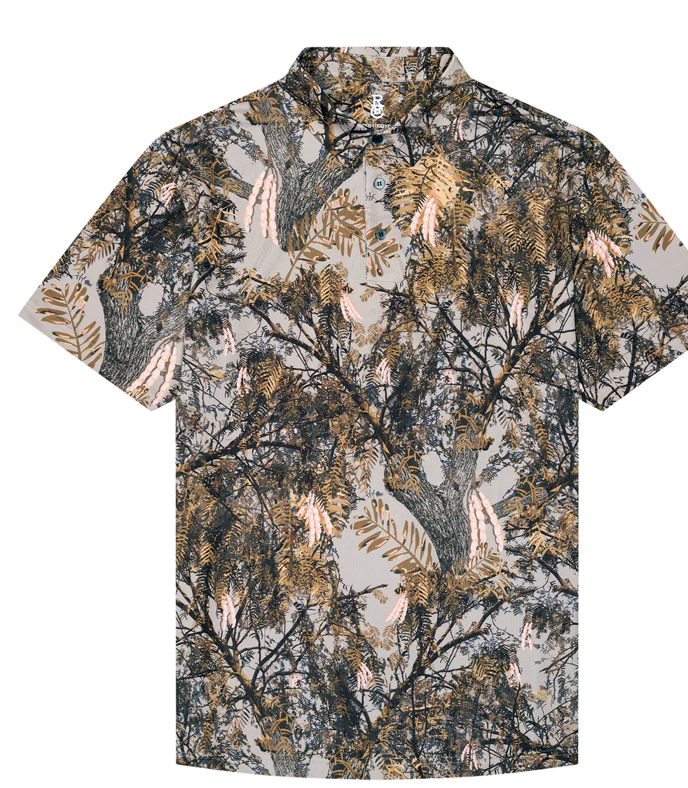Raised by Coyotes | Mesquite Camo Polo