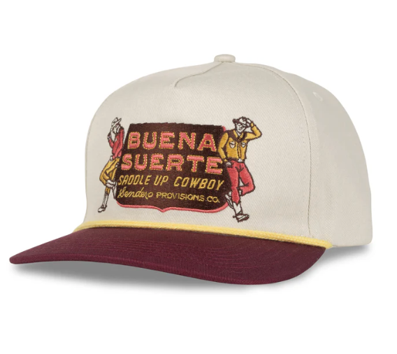 Sendero | Buena Suerte Hat | Cream / Maroon