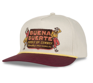 Sendero | Buena Suerte Hat | Cream / Maroon