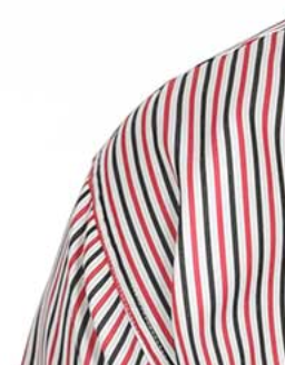 Cinch Classic Fit Stripe Long Sleeve Tencel White Red Navy