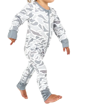 Burlebo | Baby Zip Up | White Camo