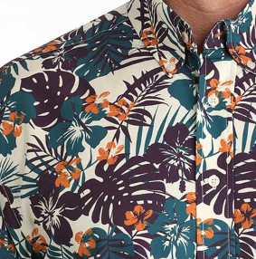 Cinch Classic Fit Short Sleeve ArenaFlex Tropical Print