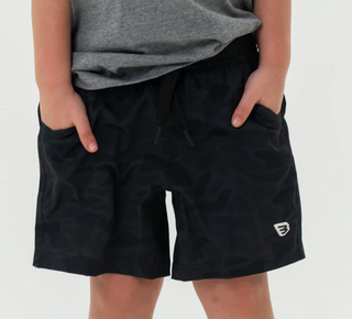 Burlebo | YOUTH | Athletic Short | Black Camo