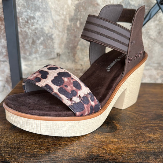 In the Wild Sandal | Brown/Leopard